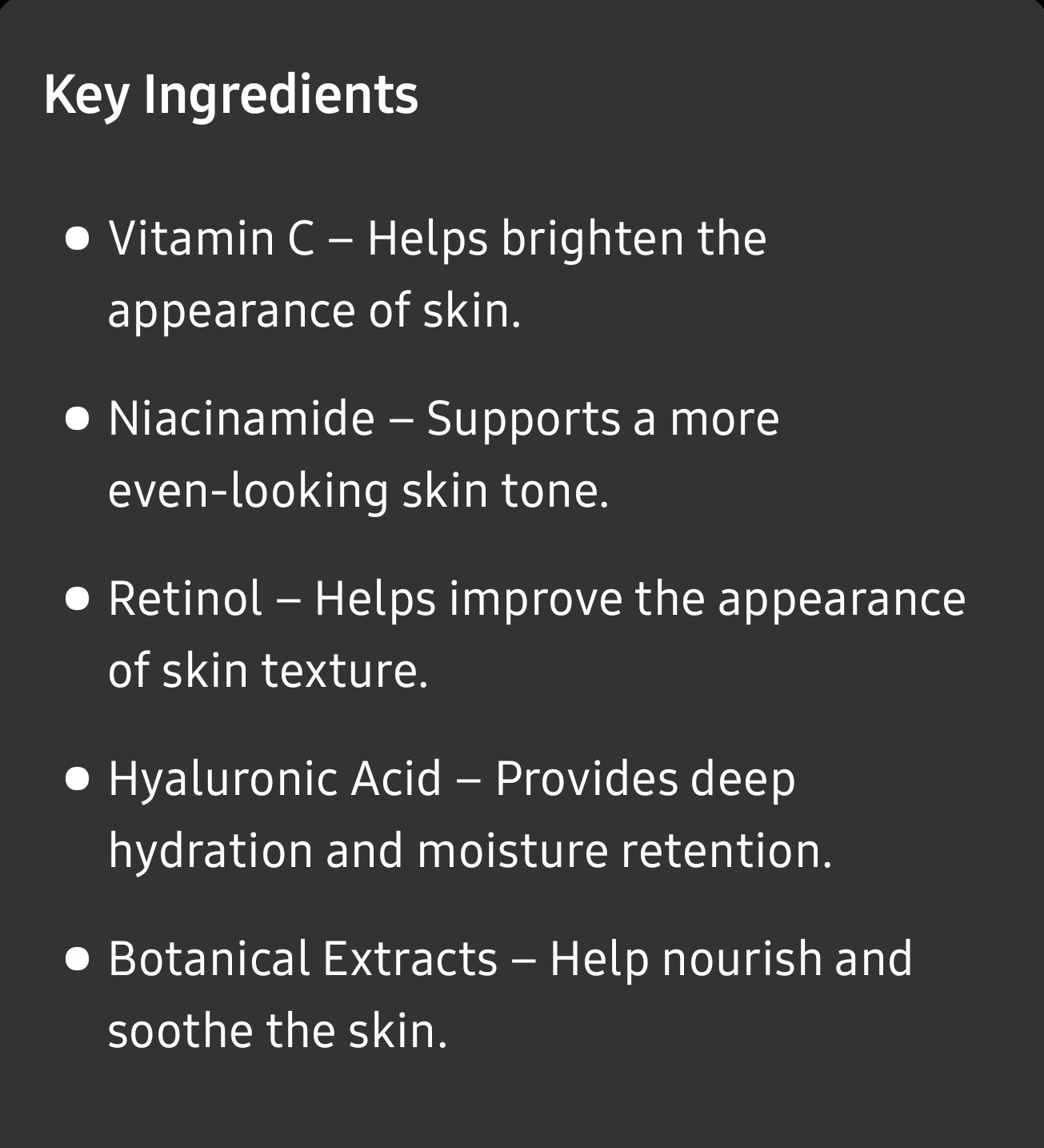 Shad Radiance skincare